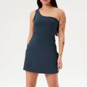 Girlfriend Collective Bianca One Shoulder Active Dress - Size Large